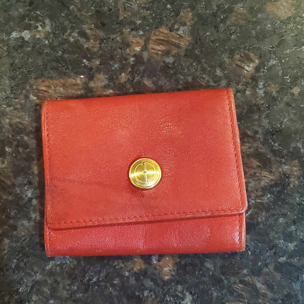 Gucci Red Leather Coin Purse